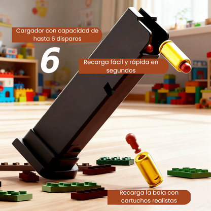 Pistola de Bloques con Expulsión de Casquillos
